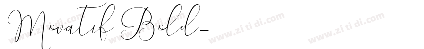 Movatif Bold字体转换